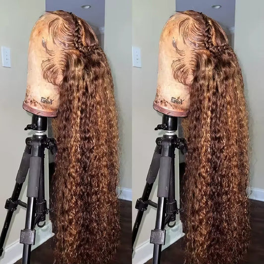 Highlight Wig Human Hair Deep Wave Frontal Wig Hd Lace Wig 13x6 Human Hair 13x4 Water Wave Wigs Curly Lace Front Human Hair Wig