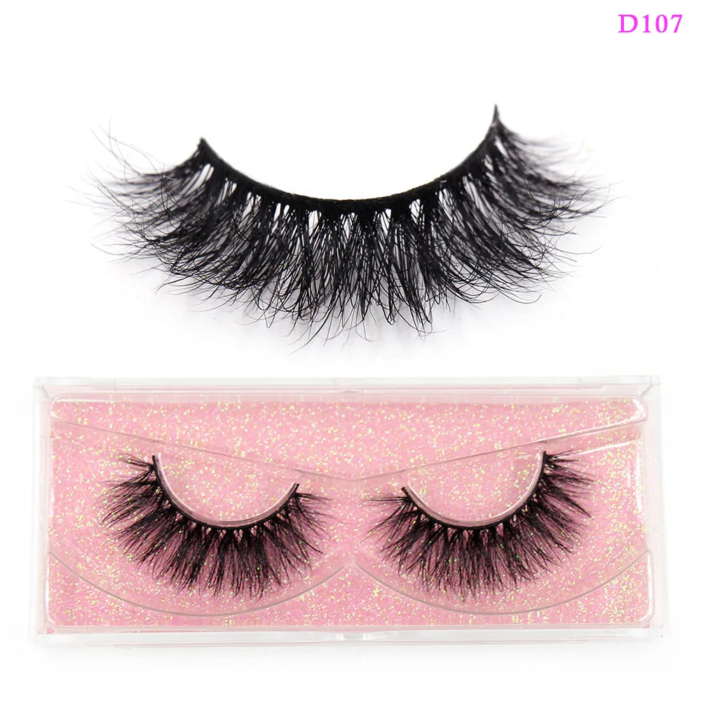 LEHUAMAO Eyelashes 3D Mink Lashes natural handmade volume soft lashes long eyelash extension real mink eyelash for makeup D103