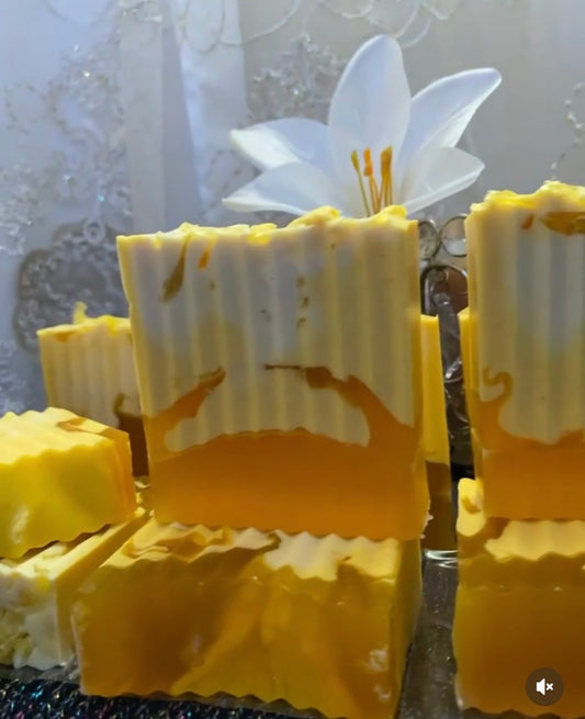 Honey lemon and ginger soap