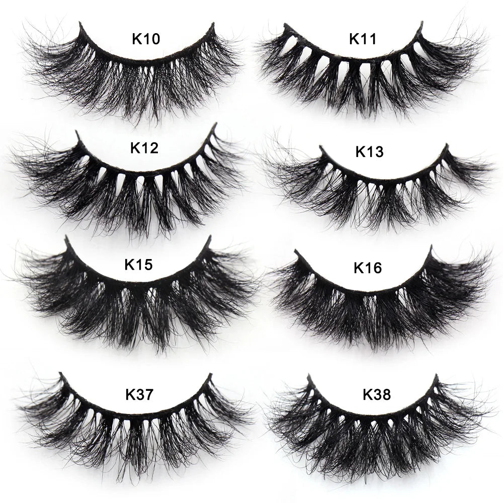 LEHUAMAO Eyelashes 3D Mink Lashes natural handmade volume soft lashes long eyelash extension real mink eyelash for makeup D103