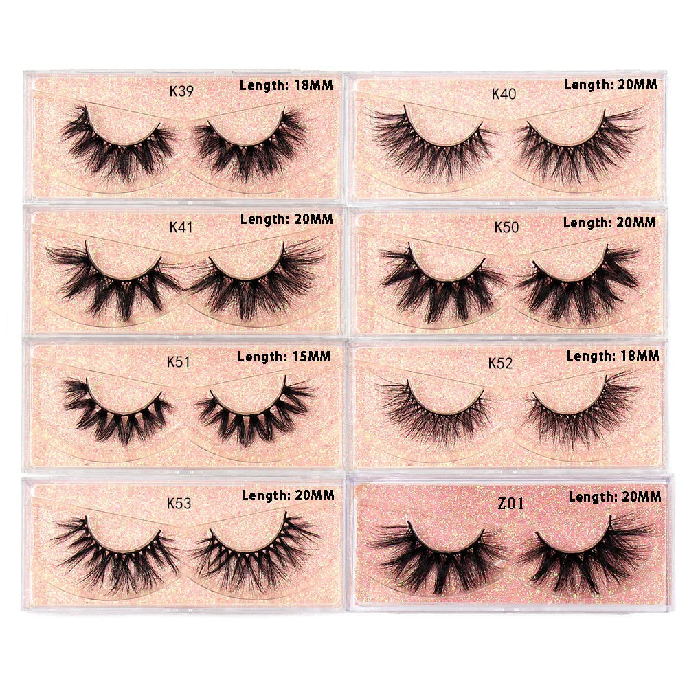 LEHUAMAO Eyelashes 3D Mink Lashes natural handmade volume soft lashes long eyelash extension real mink eyelash for makeup D103