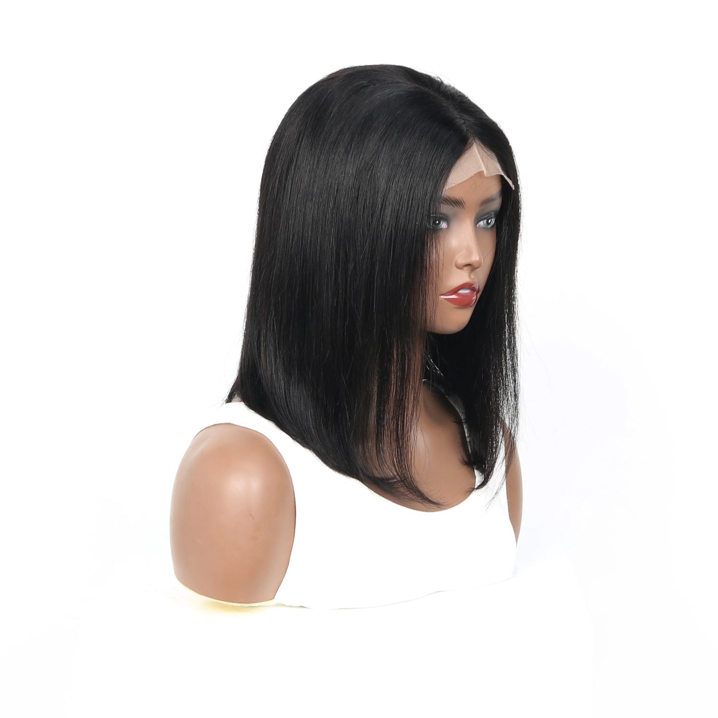 Bob Wig Brazilian Hair Lace Front Human Hair Wigs Short Bob Wig Pre Plucked Natural Color 4x4 Lace Part Lace Wigs For Women