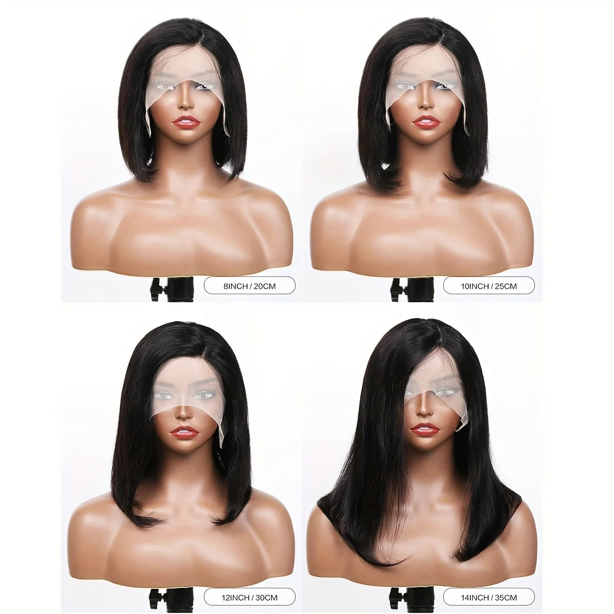 Bob Wig Brazilian Hair Lace Front Human Hair Wigs Short Bob Wig Pre Plucked Natural Color 4x4 Lace Part Lace Wigs For Women