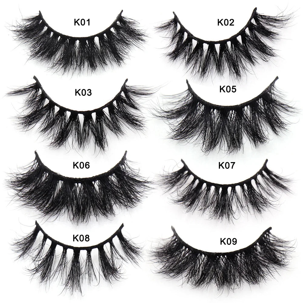 LEHUAMAO Eyelashes 3D Mink Lashes natural handmade volume soft lashes long eyelash extension real mink eyelash for makeup D103