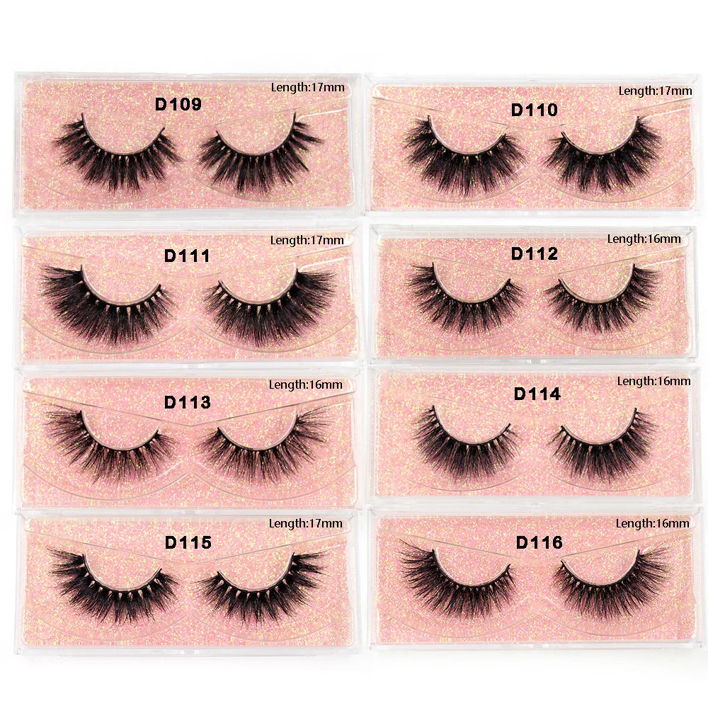 LEHUAMAO Eyelashes 3D Mink Lashes natural handmade volume soft lashes long eyelash extension real mink eyelash for makeup D103
