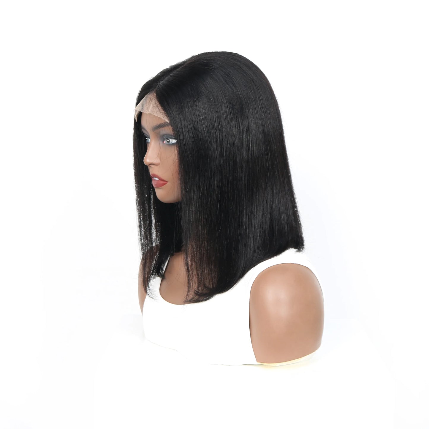 Bob Wig Brazilian Hair Lace Front Human Hair Wigs Short Bob Wig Pre Plucked Natural Color 4x4 Lace Part Lace Wigs For Women