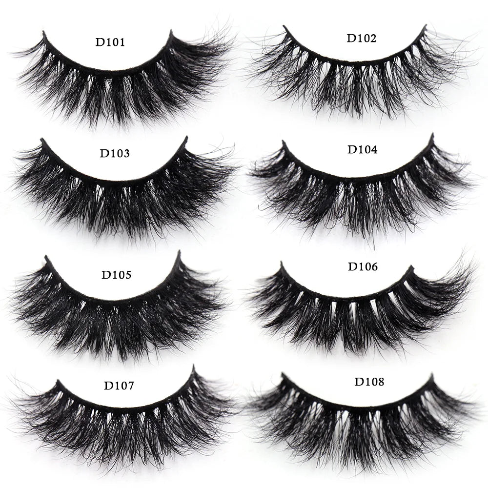 LEHUAMAO Eyelashes 3D Mink Lashes natural handmade volume soft lashes long eyelash extension real mink eyelash for makeup D103