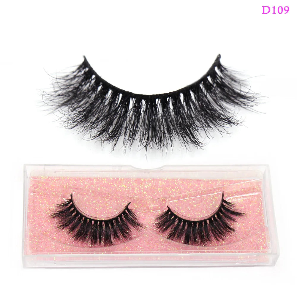 LEHUAMAO Eyelashes 3D Mink Lashes natural handmade volume soft lashes long eyelash extension real mink eyelash for makeup D103