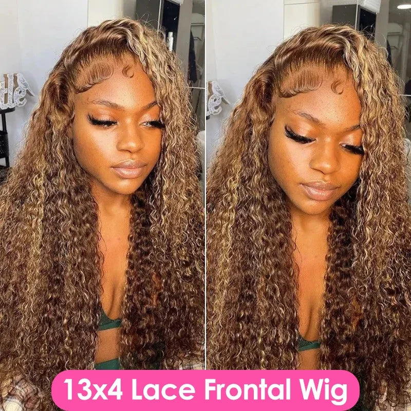 Highlight Wig Human Hair Deep Wave Frontal Wig Hd Lace Wig 13x6 Human Hair 13x4 Water Wave Wigs Curly Lace Front Human Hair Wig