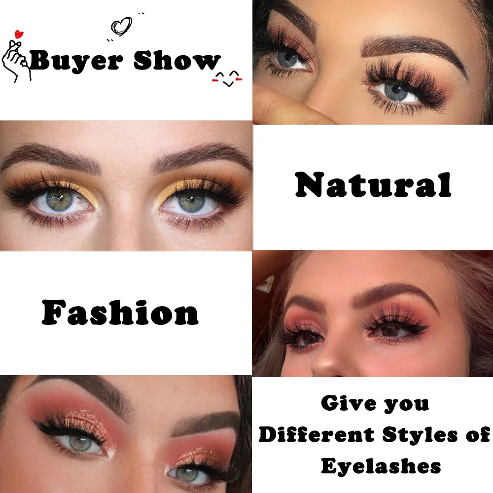 LEHUAMAO Eyelashes 3D Mink Lashes natural handmade volume soft lashes long eyelash extension real mink eyelash for makeup D103