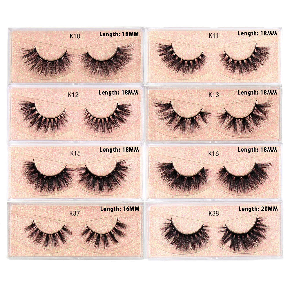 LEHUAMAO Eyelashes 3D Mink Lashes natural handmade volume soft lashes long eyelash extension real mink eyelash for makeup D103